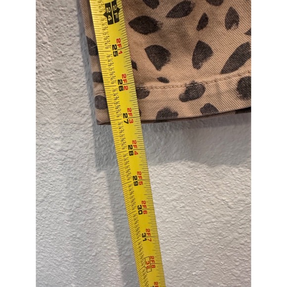 Marine Layer Allison Pants Leopard Print Tan Charcoal Drawstring XS - Picture 9 of 10